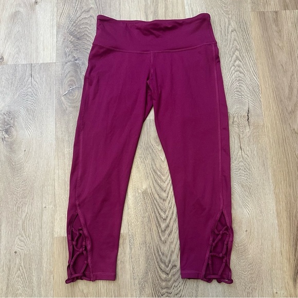 C9 by Champion Magenta Leggings with Lattice Hems size S - Picture 1 of 6